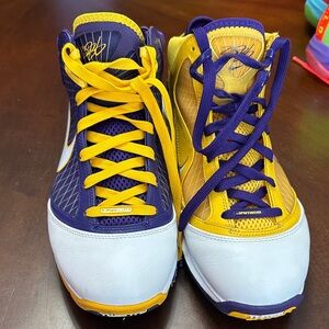 Nike Purple and Yellow Athletic Shoes
